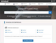 Tablet Screenshot of infocif.es